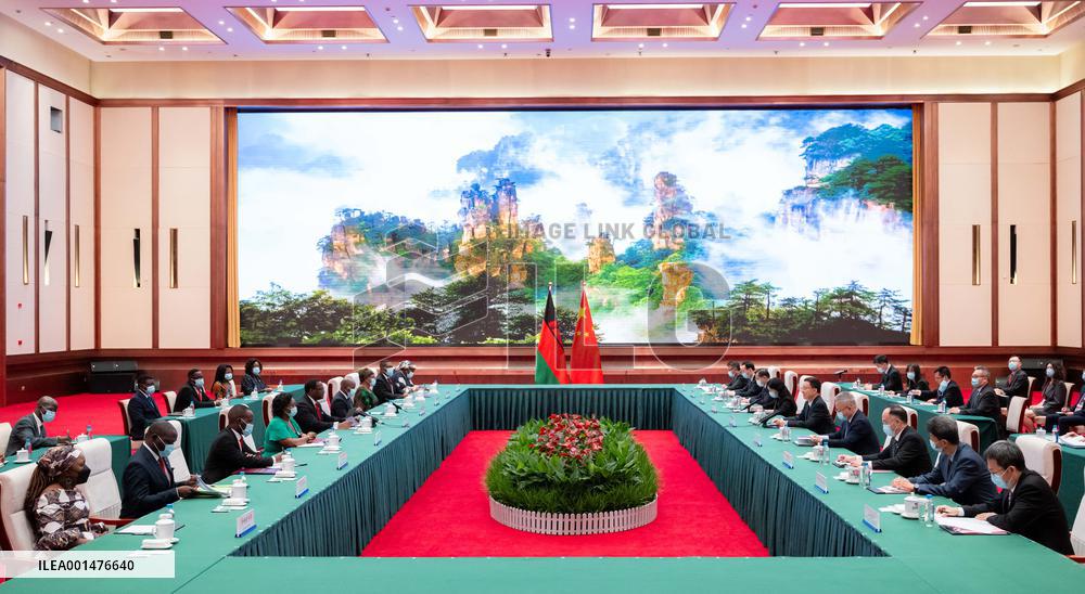 CHINA-HUNAN-CHANGSHA-HAN ZHENG-MALAWIAN PRESIDENT-MEETING (CN)