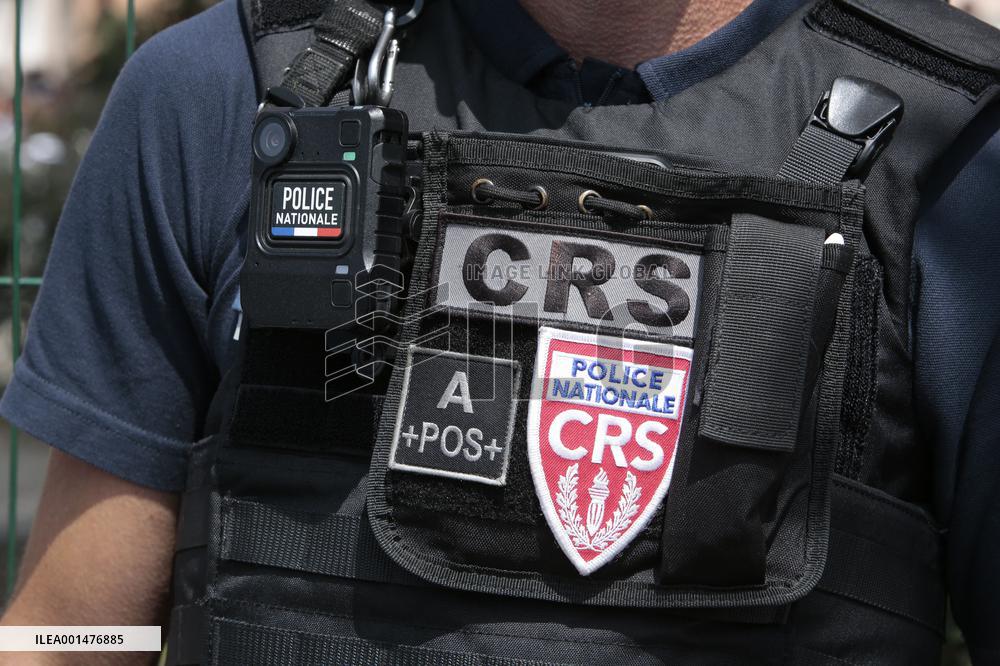 President Macron Visits The Benza District - Marseille