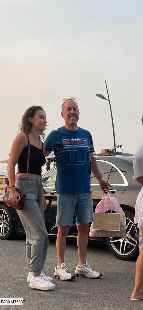 Jerry Seinfeld On Vacation With His Family - St Tropez