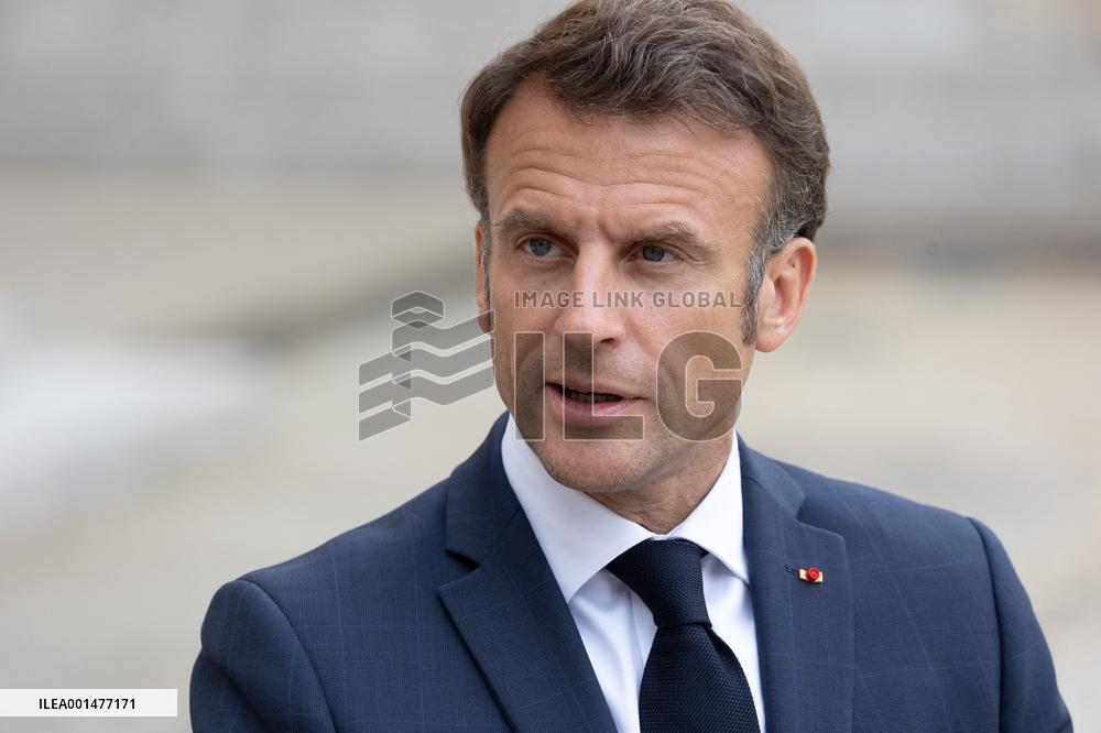 Emmanuel Macron meets with Jens Stoltenberg - Paris