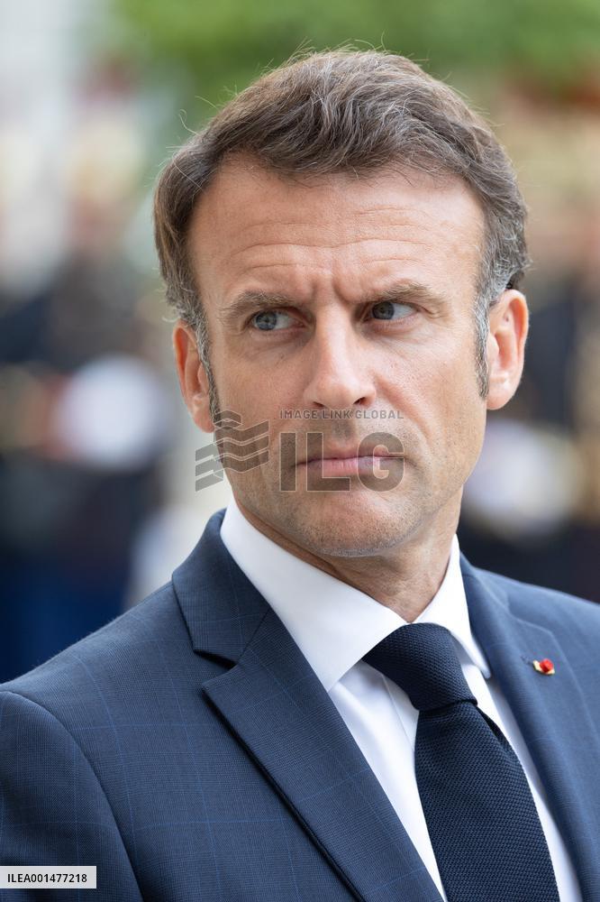 Emmanuel Macron meets with Jens Stoltenberg - Paris