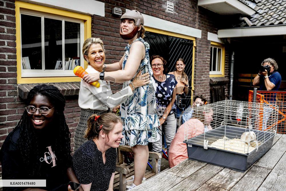 Queen Maxima Visit To Residential Area - Netherlands