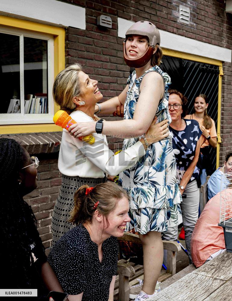 Queen Maxima Visit To Residential Area - Netherlands