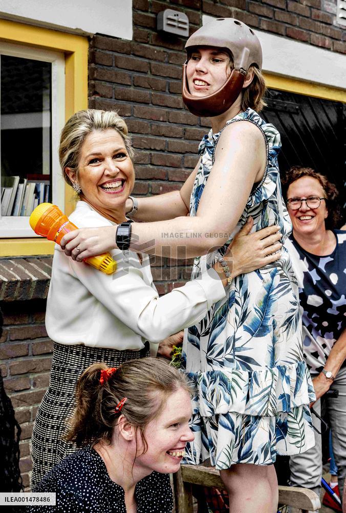 Queen Maxima Visit To Residential Area - Netherlands