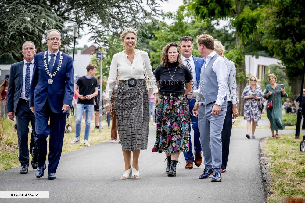 Queen Maxima Visit To Residential Area - Netherlands