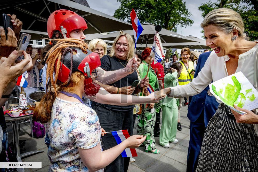 Queen Maxima Visit To Residential Area - Netherlands