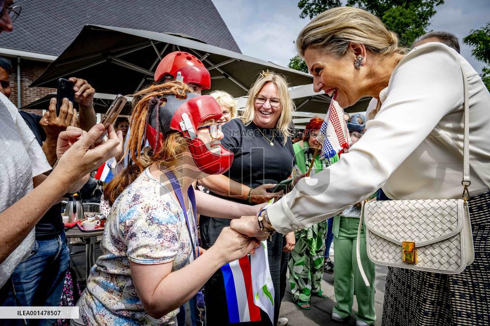 Queen Maxima Visit To Residential Area - Netherlands