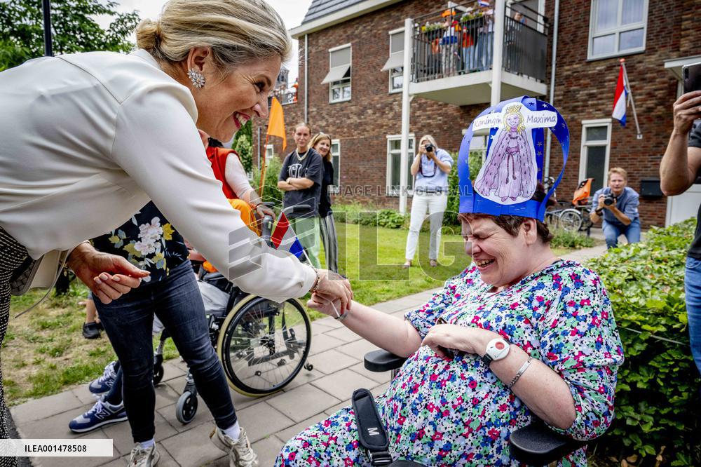Queen Maxima Visit To Residential Area - Netherlands