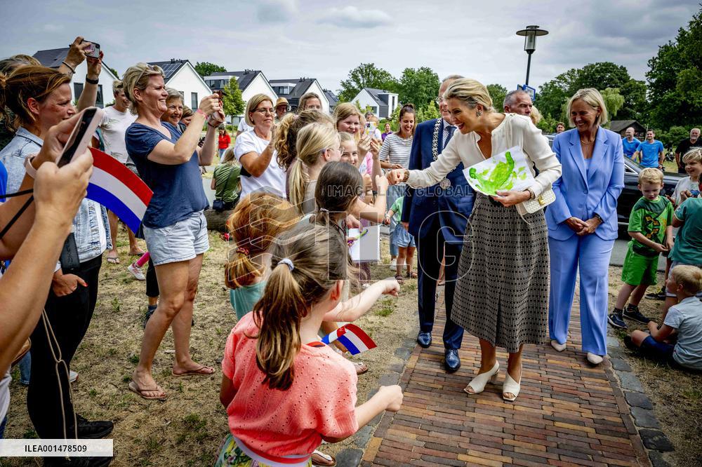 Queen Maxima Visit To Residential Area - Netherlands