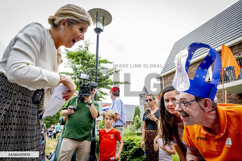 Queen Maxima Visit To Residential Area - Netherlands