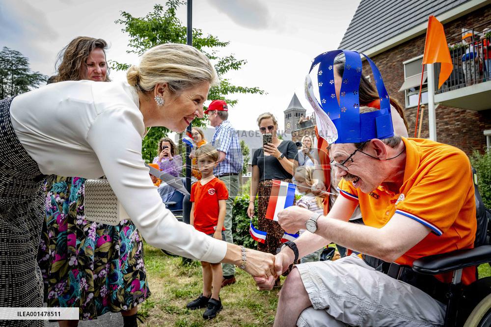 Queen Maxima Visit To Residential Area - Netherlands