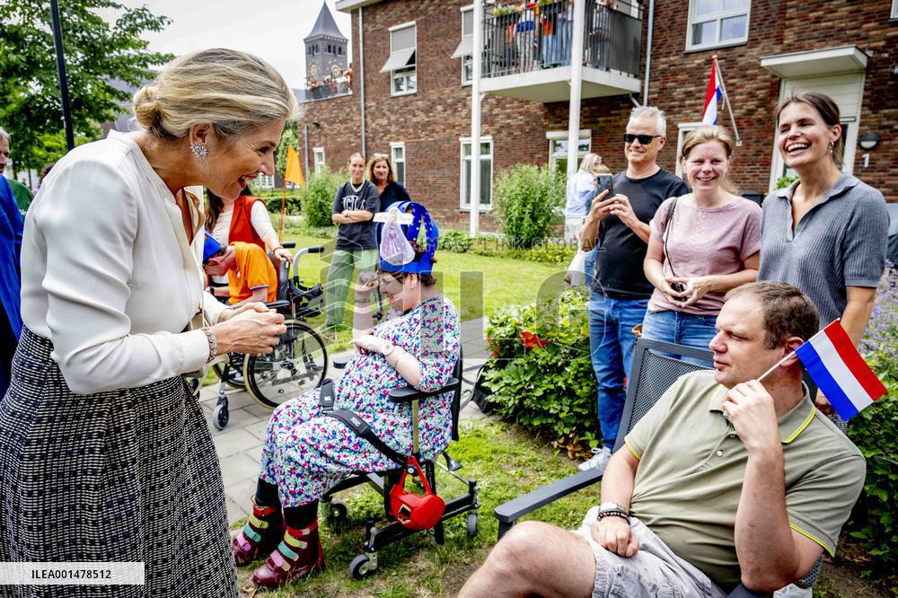 Queen Maxima Visit To Residential Area - Netherlands