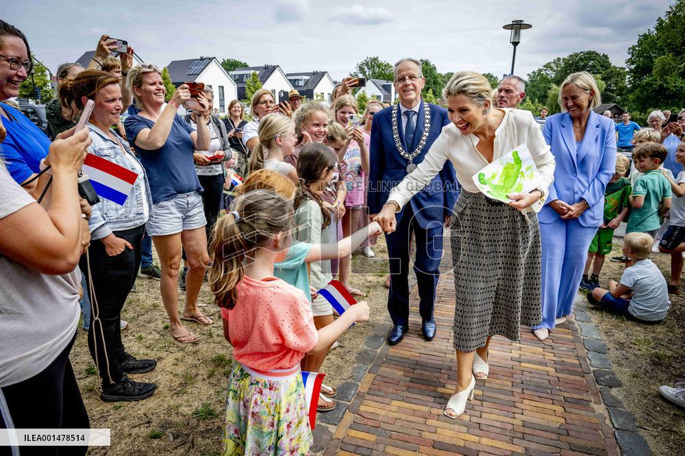 Queen Maxima Visit To Residential Area - Netherlands