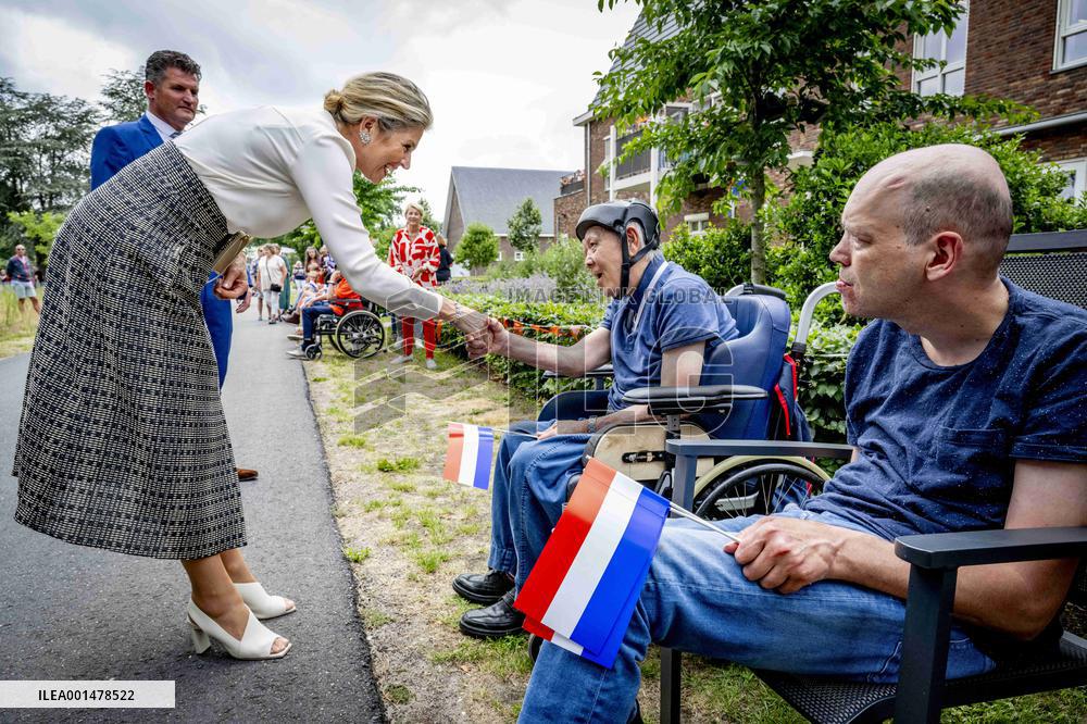 Queen Maxima Visit To Residential Area - Netherlands