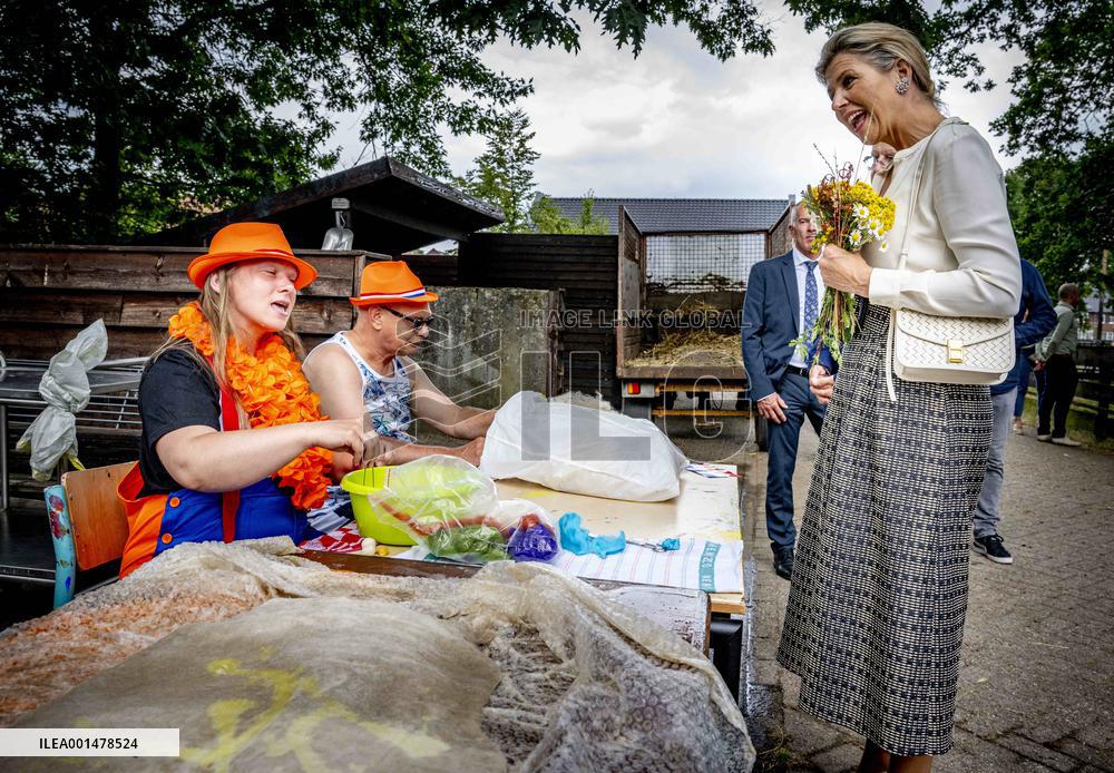 Queen Maxima Visit To Residential Area - Netherlands