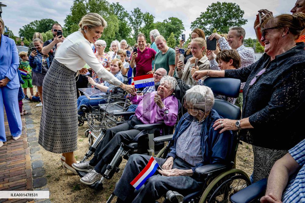 Queen Maxima Visit To Residential Area - Netherlands