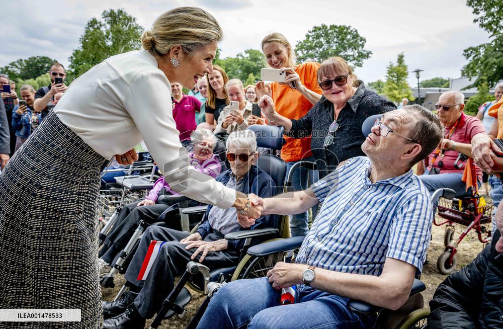 Queen Maxima Visit To Residential Area - Netherlands