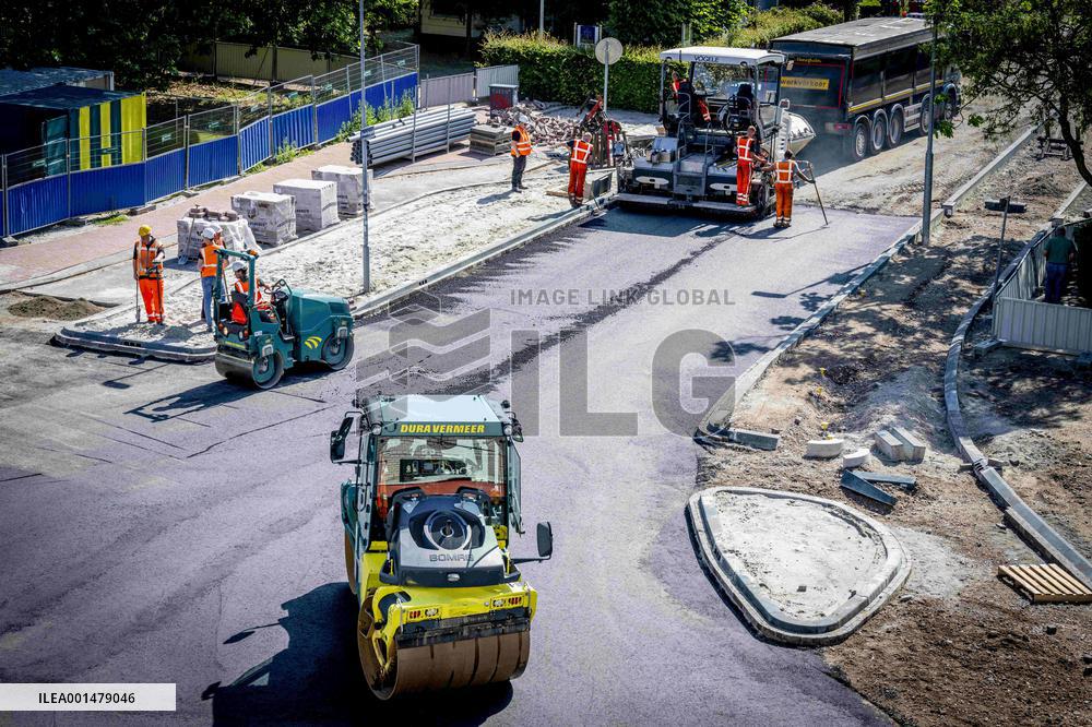 Workmen Renewing Roads - Haarlem