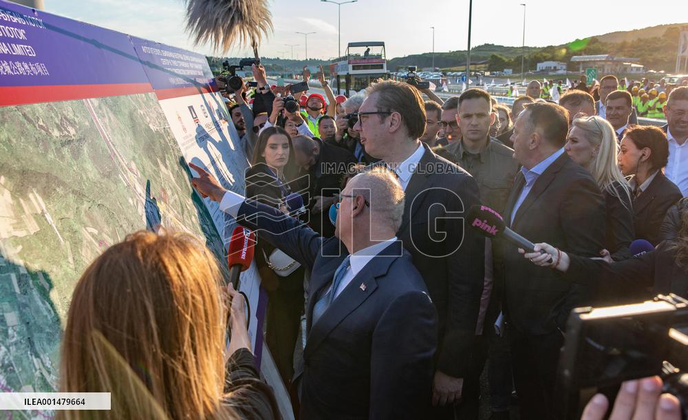 SERBIA-BELGRADE-CHINESE-BUILT BYPASS SECTION-OPENING