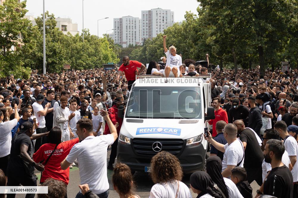 Commemoration march for Nahel - Nanterre