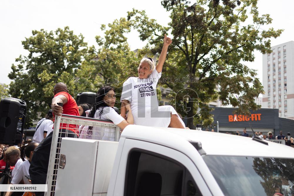 Commemoration march for Nahel - Nanterre
