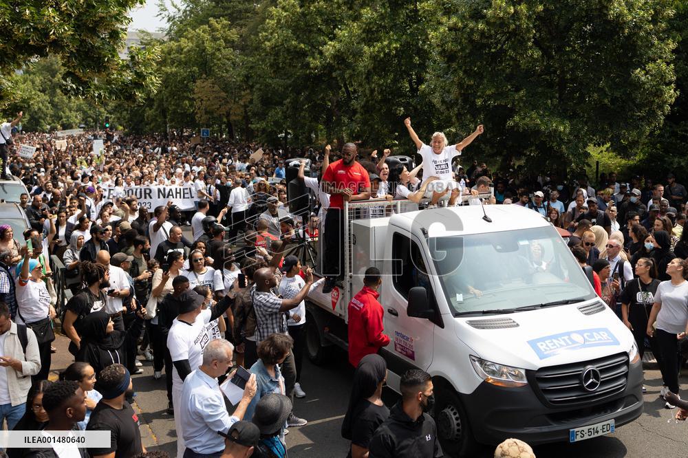 Commemoration march for Nahel - Nanterre