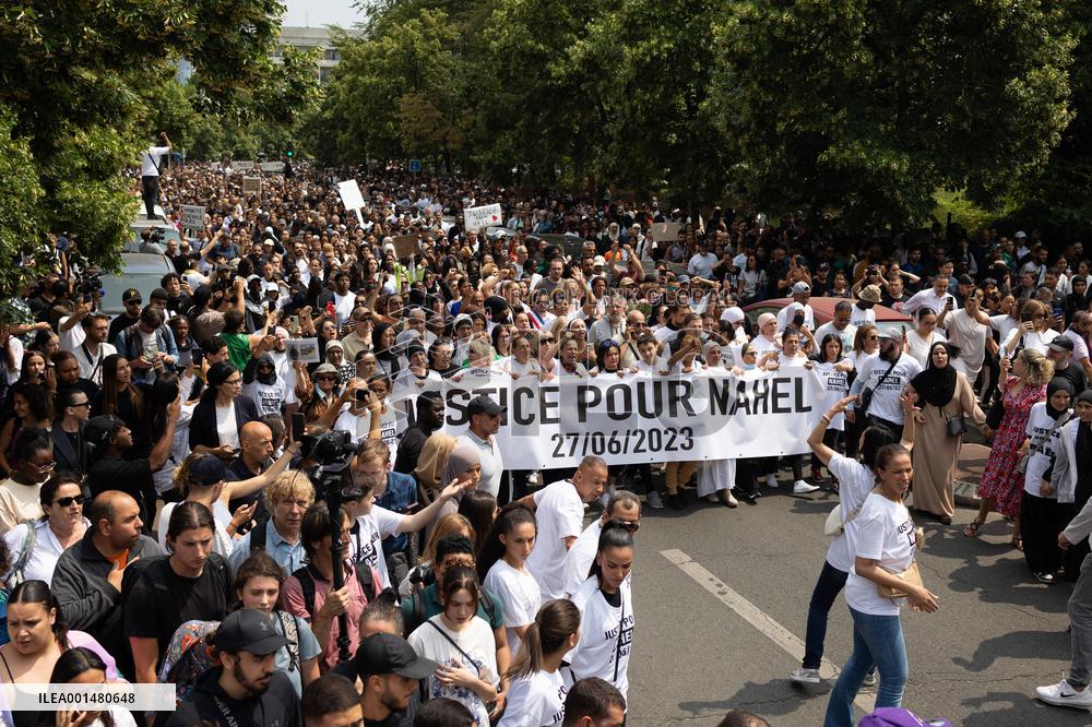 Commemoration march for Nahel - Nanterre