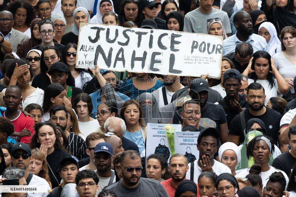 Commemoration march for Nahel - Nanterre