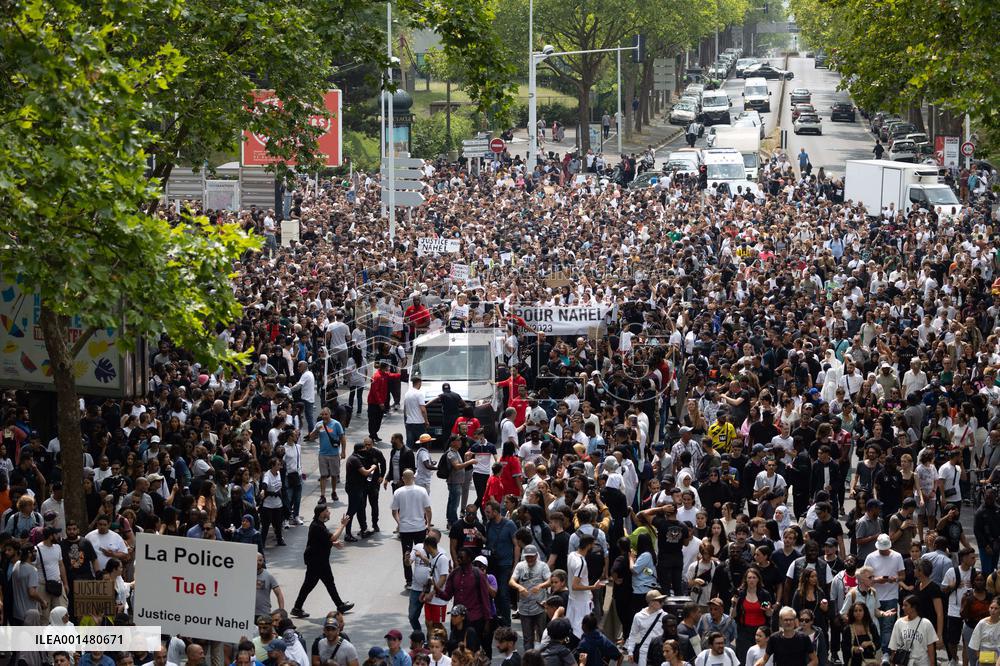 Commemoration march for Nahel - Nanterre