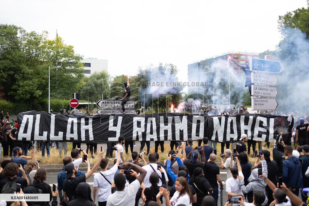 Commemoration march for Nahel - Nanterre