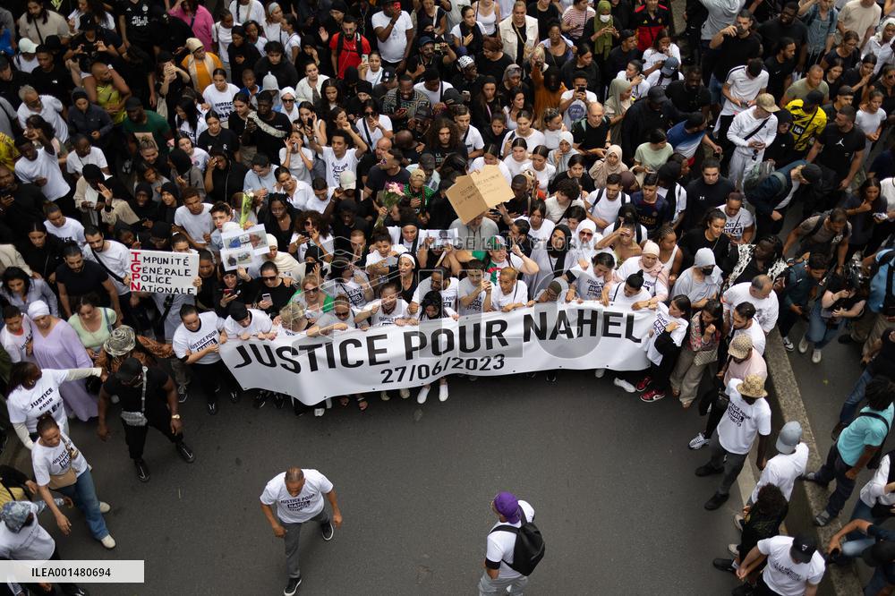 Commemoration march for Nahel - Nanterre