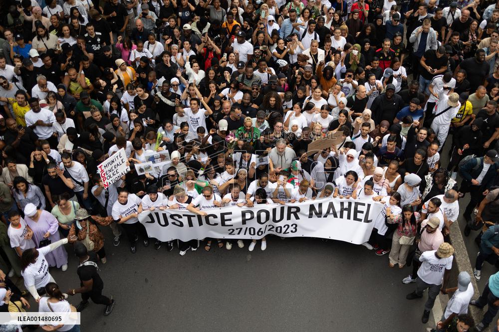 Commemoration march for Nahel - Nanterre