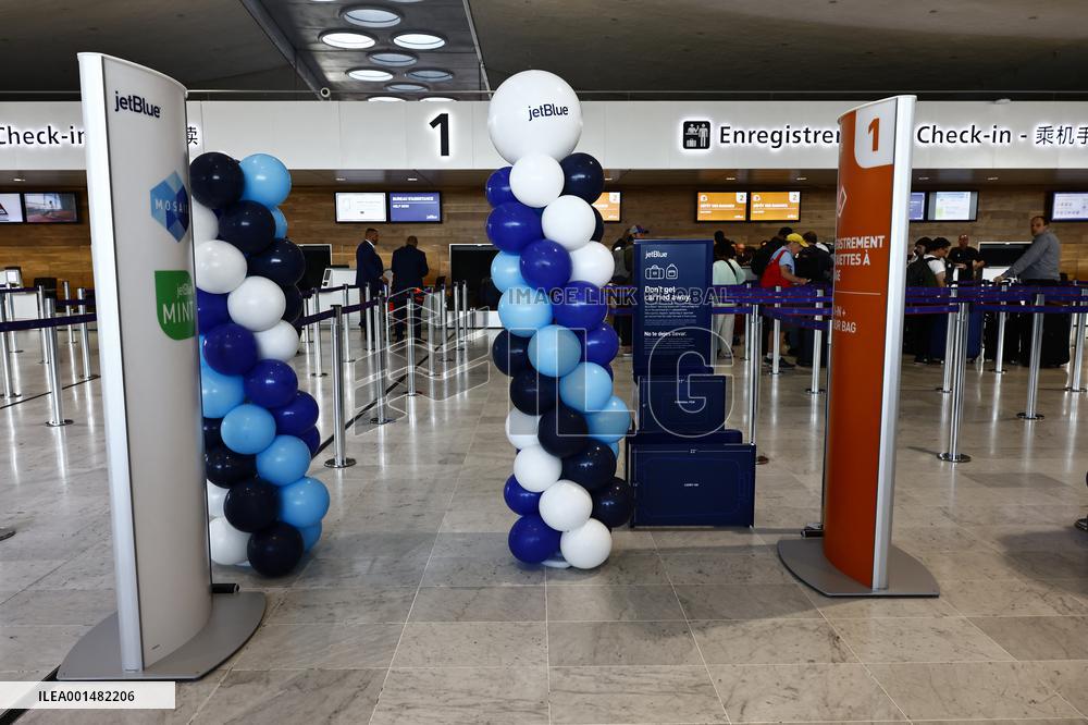 Jetblue Airbus A321 Neo Transatlantic Flight Inauguration - Paris