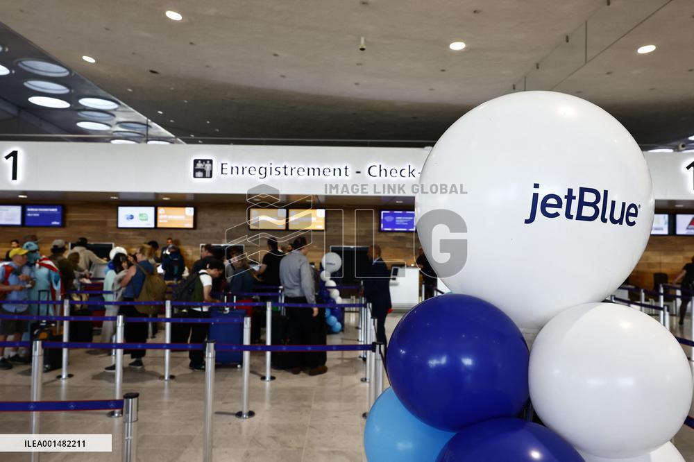 Jetblue Airbus A321 Neo Transatlantic Flight Inauguration - Paris