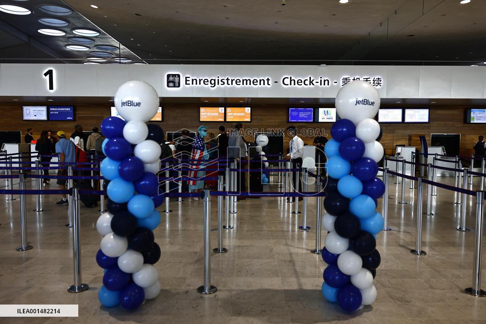 Jetblue Airbus A321 Neo Transatlantic Flight Inauguration - Paris
