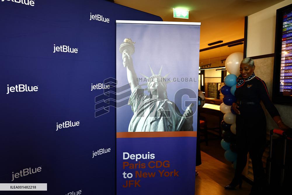 Jetblue Airbus A321 Neo Transatlantic Flight Inauguration - Paris