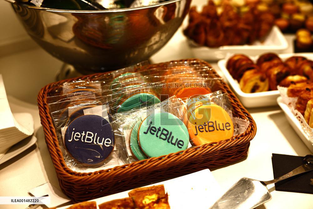 Jetblue Airbus A321 Neo Transatlantic Flight Inauguration - Paris