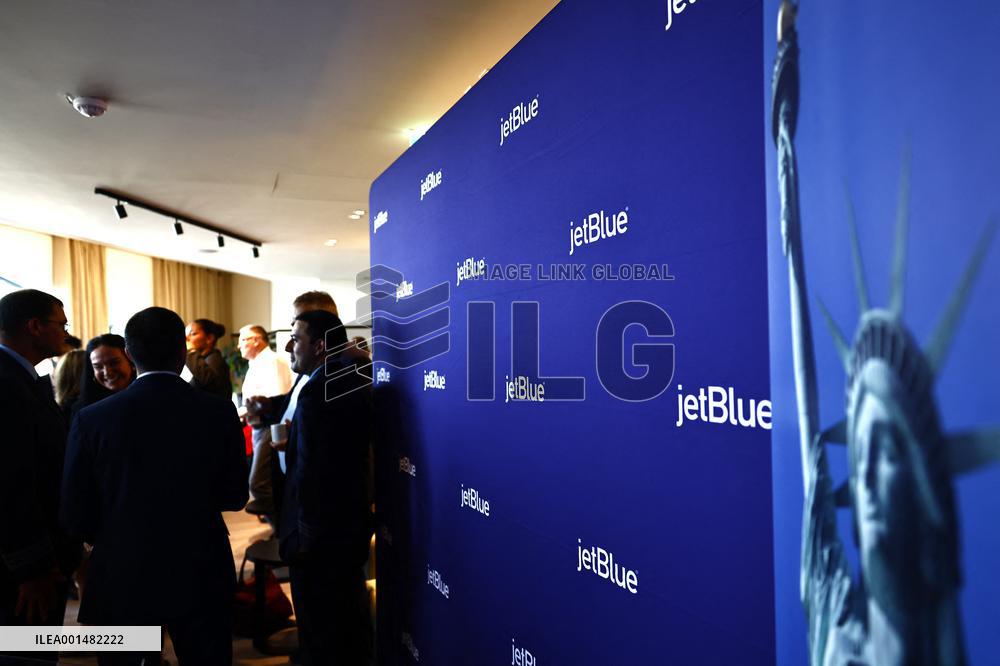 Jetblue Airbus A321 Neo Transatlantic Flight Inauguration - Paris