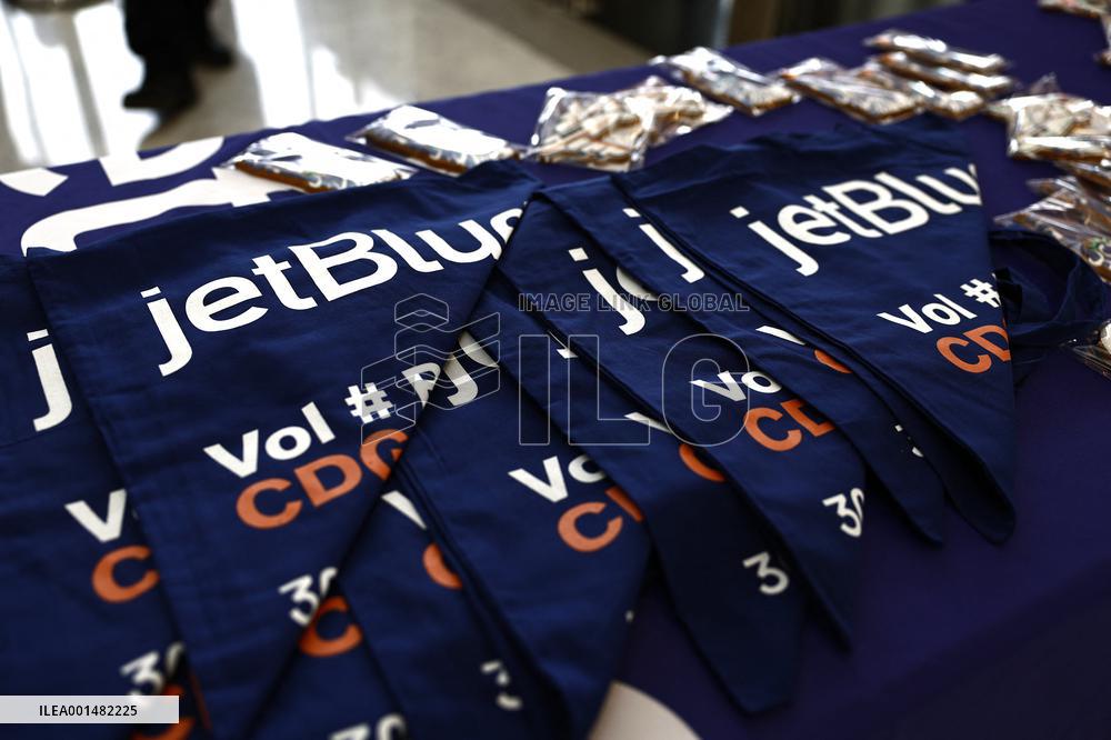 Jetblue Airbus A321 Neo Transatlantic Flight Inauguration - Paris