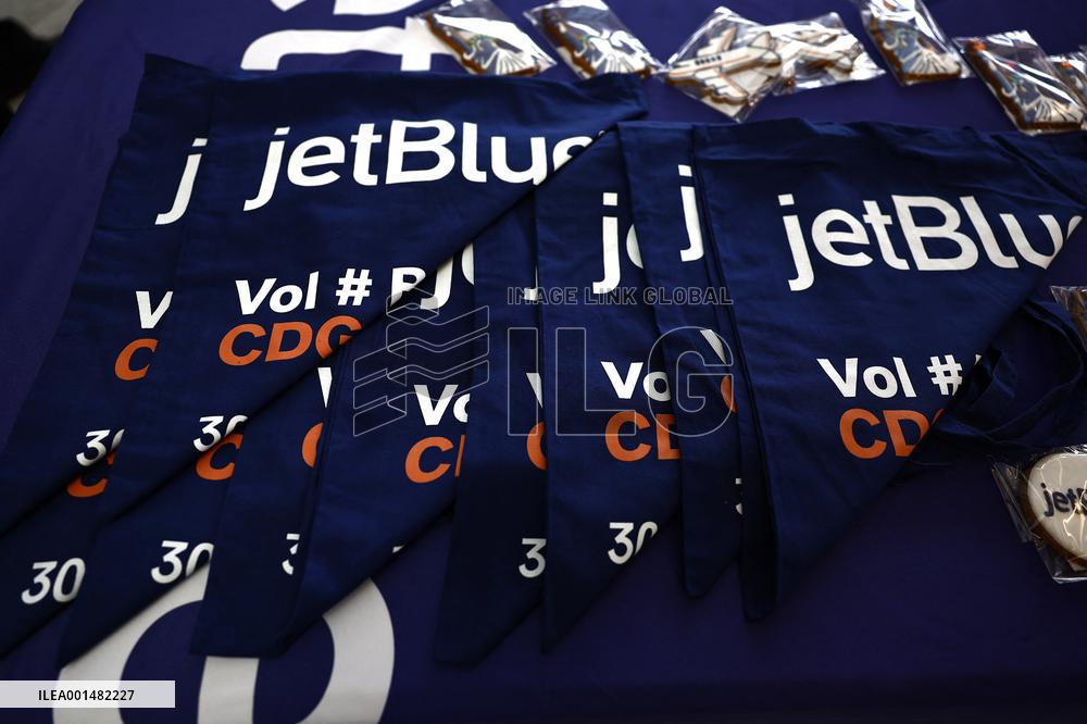 Jetblue Airbus A321 Neo Transatlantic Flight Inauguration - Paris