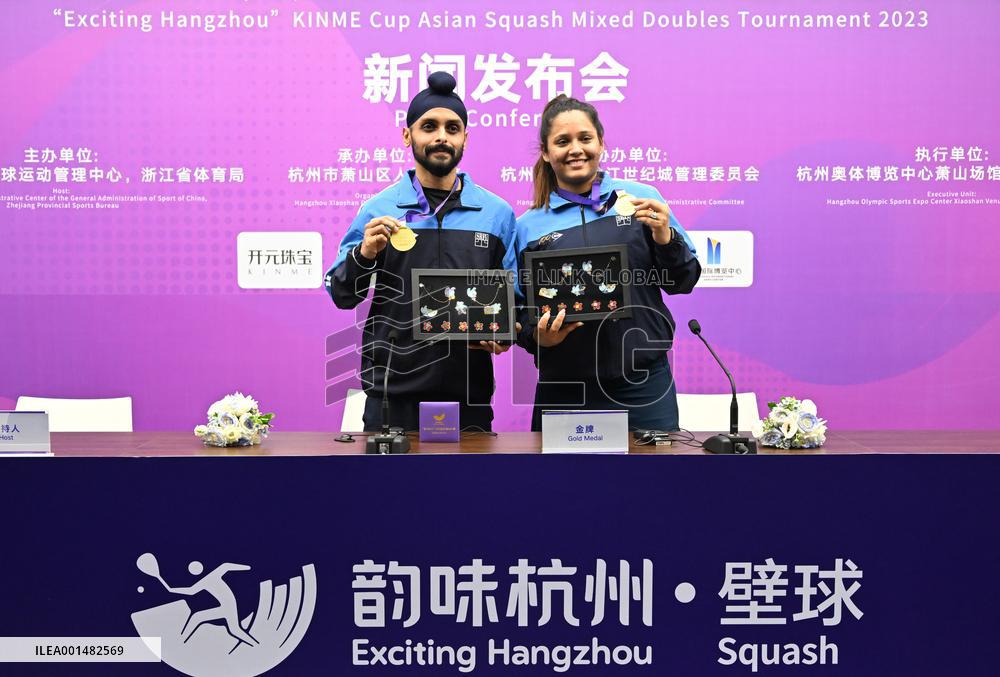 (SP)CHINA-HANGZHOU-SQUASH-ASIAN MIXED DOUBLES TOURNAMENT-FINAL