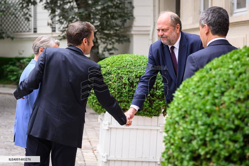 Intermninisterial crisis unit meeting at Interior Ministry - Paris