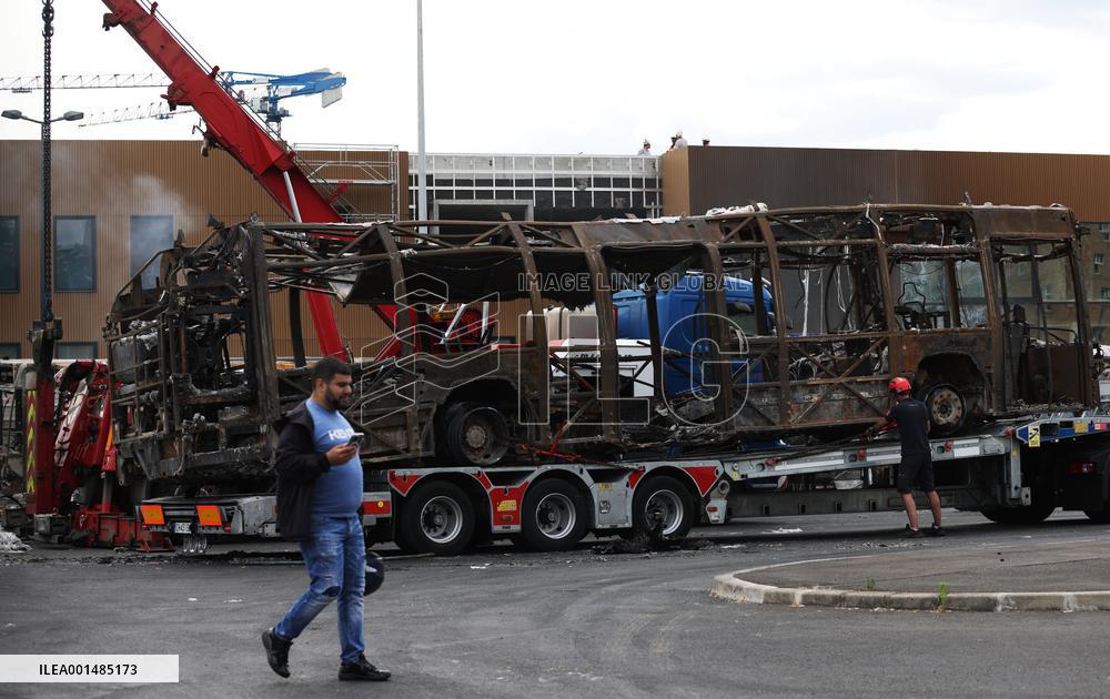 FRANCE-AUBERVILLIERS-FATAL SHOOTING OF A TEEN-PROTEST-VIOLENCE-AFTERMATH