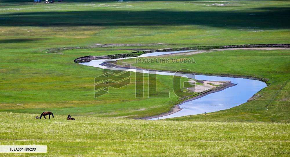 CHINA-INNER MONGOLIA-MERGEL GOL RIVER-SCENERY (CN)
