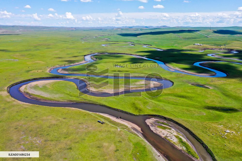 CHINA-INNER MONGOLIA-MERGEL GOL RIVER-SCENERY (CN)