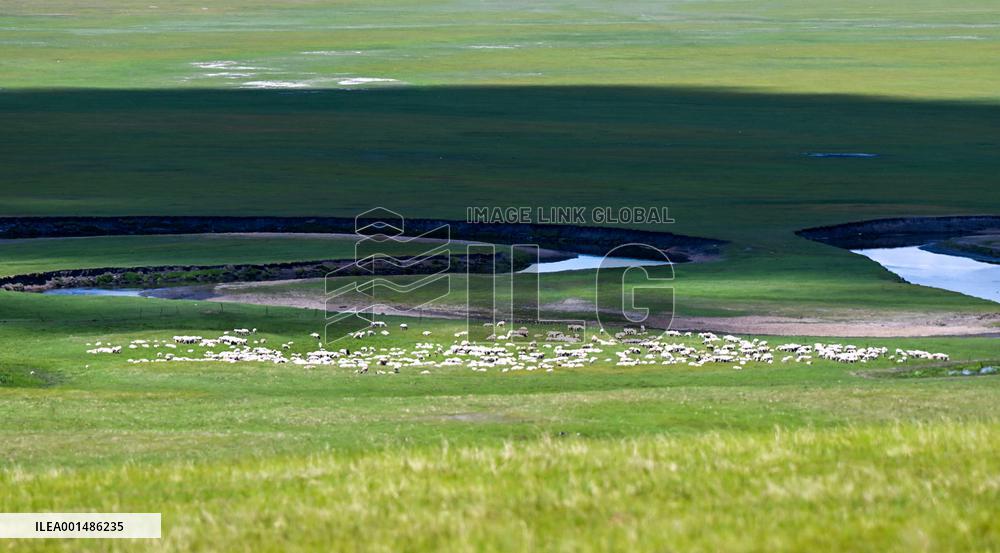 CHINA-INNER MONGOLIA-MERGEL GOL RIVER-SCENERY (CN)