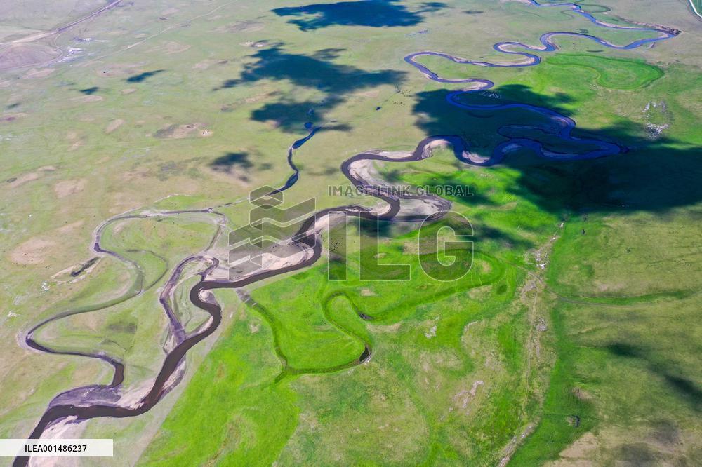 CHINA-INNER MONGOLIA-MERGEL GOL RIVER-SCENERY (CN)
