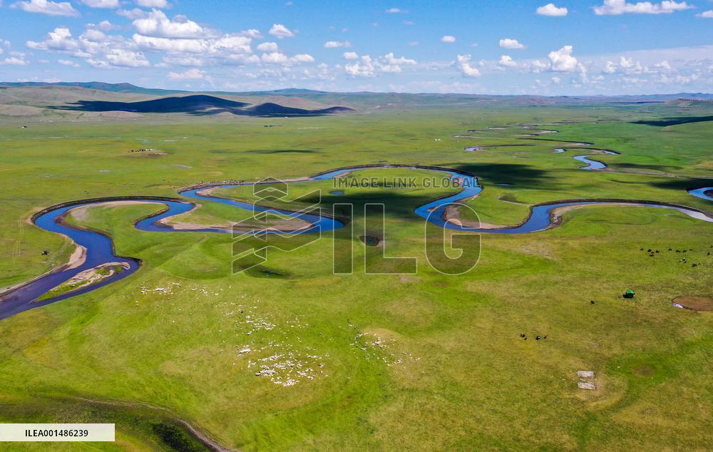 CHINA-INNER MONGOLIA-MERGEL GOL RIVER-SCENERY (CN)