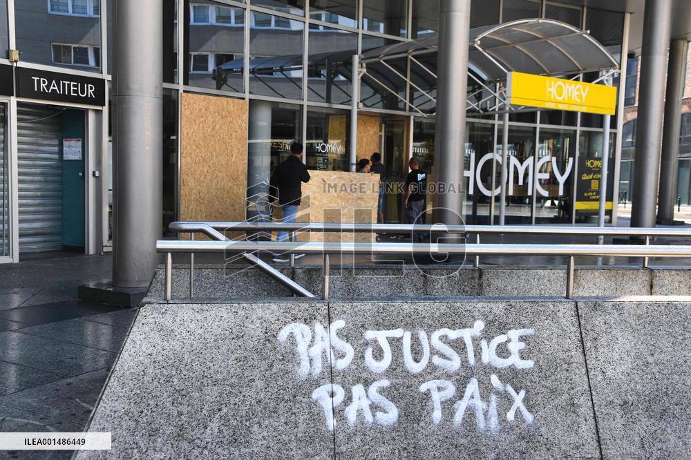 Aftermath Of The Riots In France Over Teen's Death