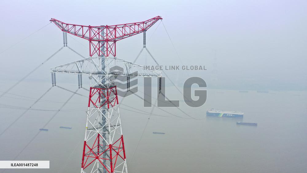 The World's Highest Power Transmission Tower Put Into Operation in Wuxi